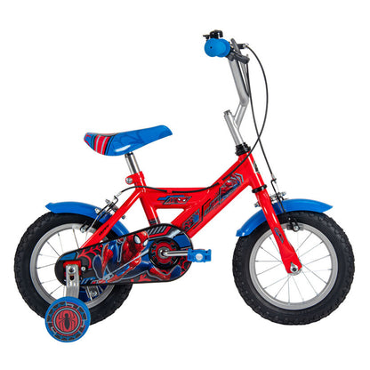 Bicicleta infantil Huffy Spider-Man Marvel roja y azul de 12 pulgadas - 4