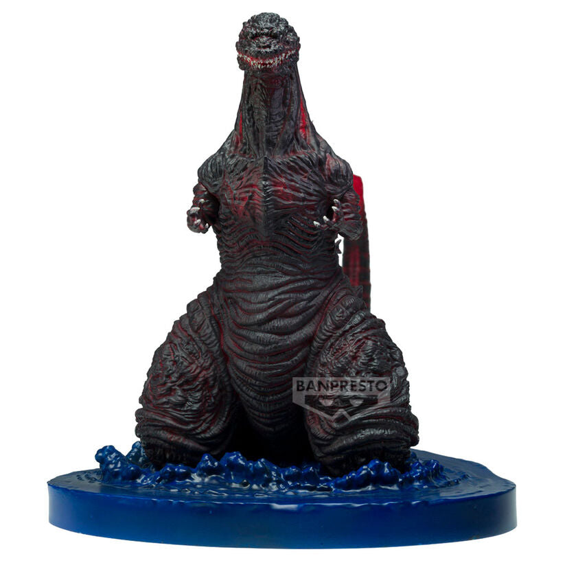 Figura Banpresto de Shin Godzilla 2016 4th Form sobre base azul