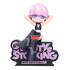 Figura Banpresto New Panty & Stocking de 12 cm con base rosa y negra
