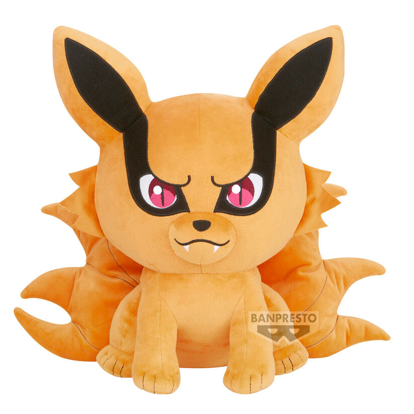 Peluche naranja de Kurama de Naruto Shippuden con varias colas
