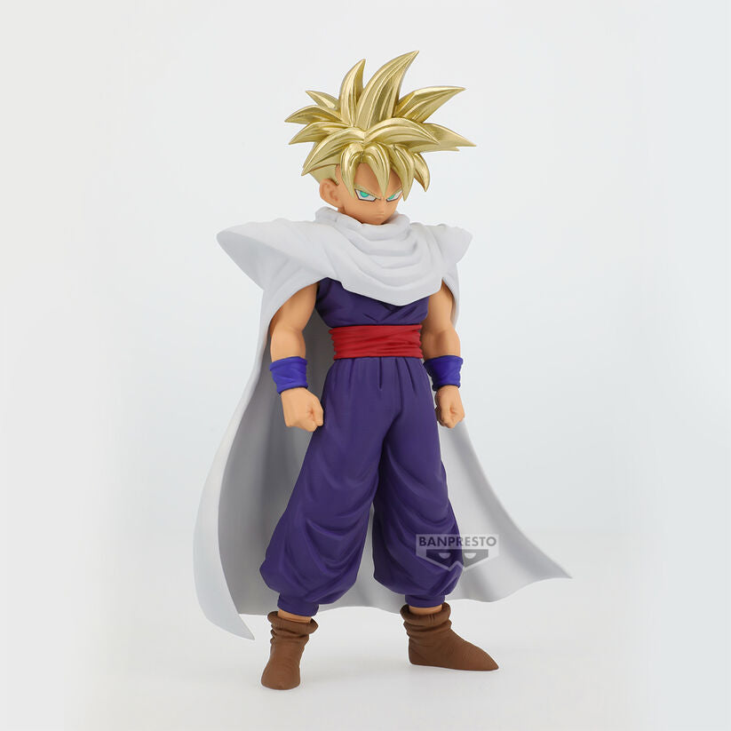 Figura de Son Gohan Super Saiyan con capa blanca y traje morado - 2