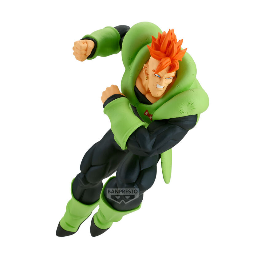 Figura de Android 16 de Dragon Ball Z en pose dinámica