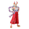 Figura Yamato de One Piece King of Artist con falda roja y cuernos
