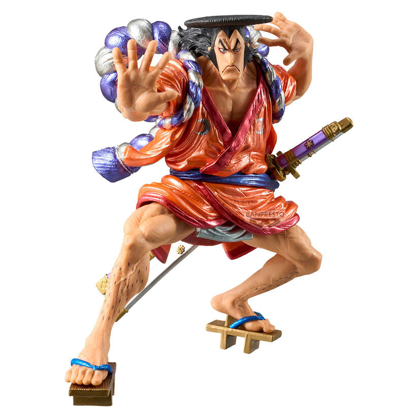 Figura de Kouzuki Oden de One Piece en pose dinámica