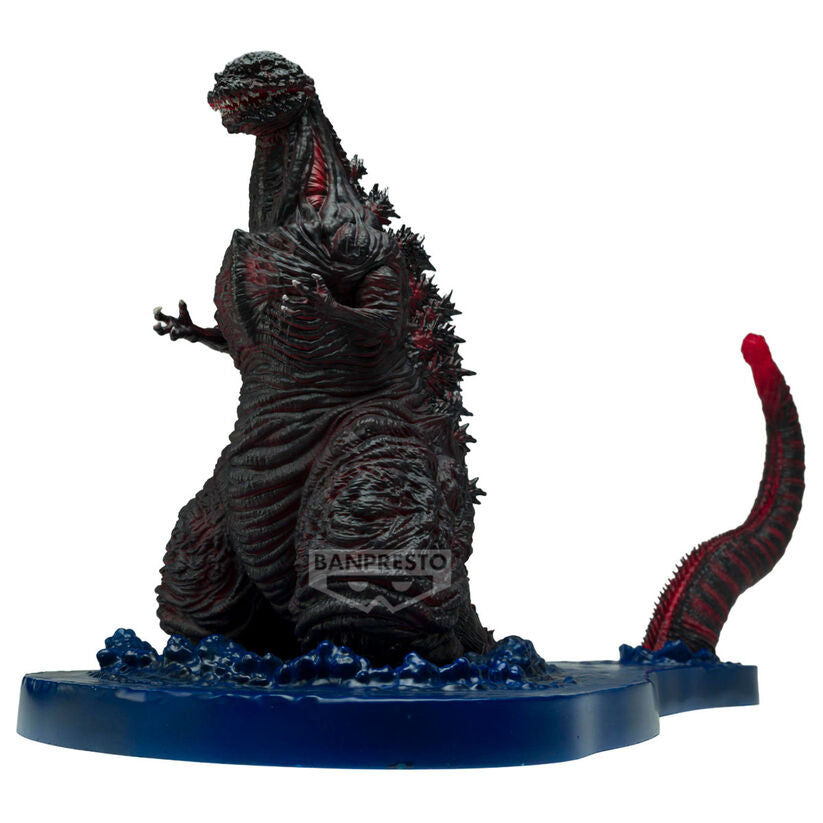 Figura Banpresto de Shin Godzilla 2016 4th Form sobre base azul - 2