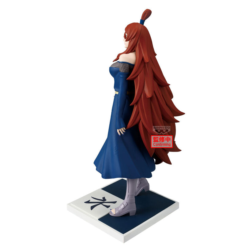Figura de Mei Terumi Mizukage de Naruto Shippuden con vestido azul y base decorada - 2