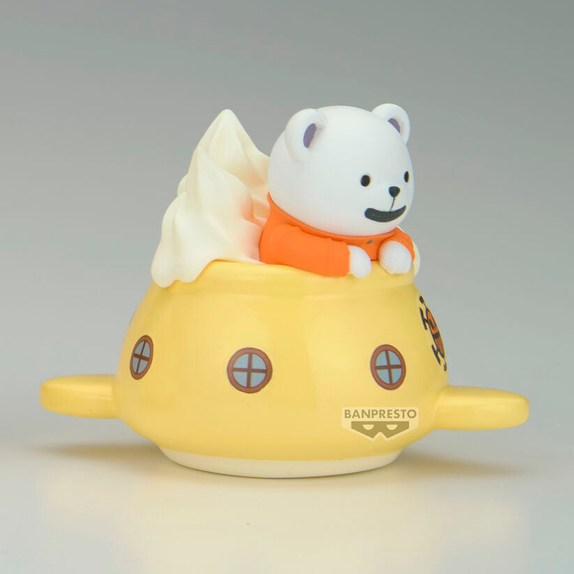 Figura de Bepo de One Piece sobre un submarino amarillo - 3
