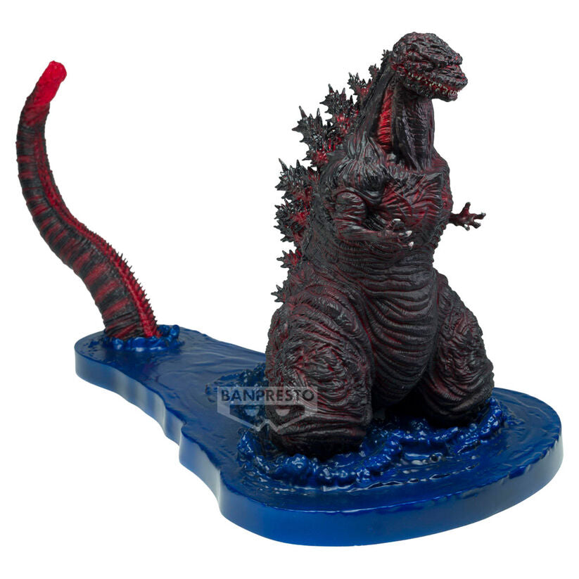Figura Banpresto de Shin Godzilla 2016 4th Form sobre base azul - 3