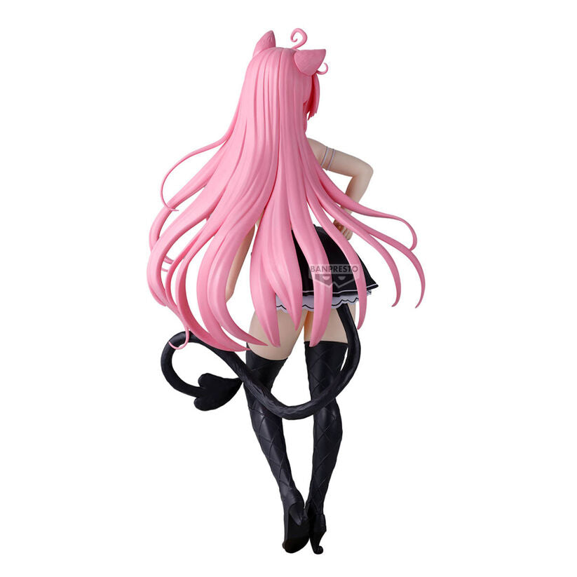 Figura de Lala Satalin Nyarls de To LOVEru Darkness con cabello rosa y cola negra - 3