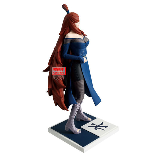 Figura de Mei Terumi Mizukage de Naruto Shippuden con vestido azul y base decorada - 3