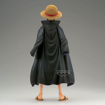 Figura de Monkey D. Luffy de One Piece con sombrero de paja y capa negra - 4