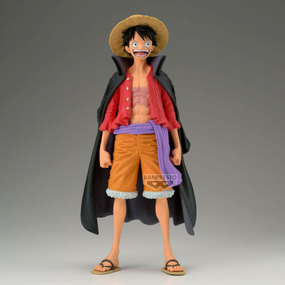 Figura de Monkey D. Luffy de One Piece con sombrero de paja y capa negra - 4