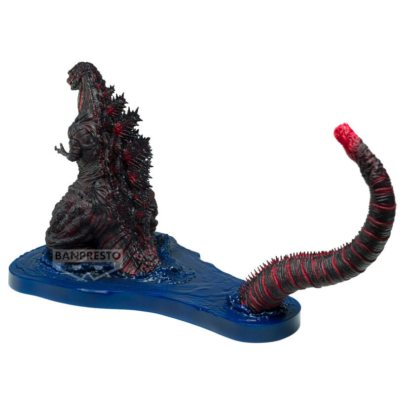Figura Banpresto de Shin Godzilla 2016 4th Form sobre base azul - 4