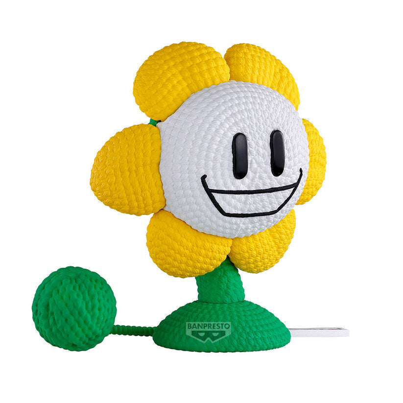 Peluche de Flowey de Undertale con flor amarilla y tallo verde - 4