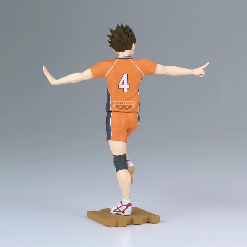 Figura de Yu Nishinoya de Haikyu!! con uniforme naranja y negro - 5