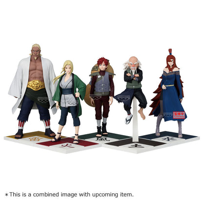Figura de Mei Terumi Mizukage de Naruto Shippuden con vestido azul y base decorada - 5
