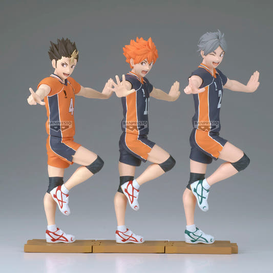 Figura de Koshi Sugawara de Haikyu!! con uniforme de voleibol sobre una base - 6