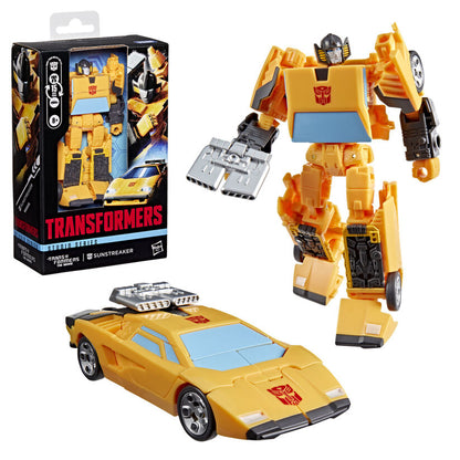 Figura articulada Sunstreaker de Transformers en amarillo y negro - 3
