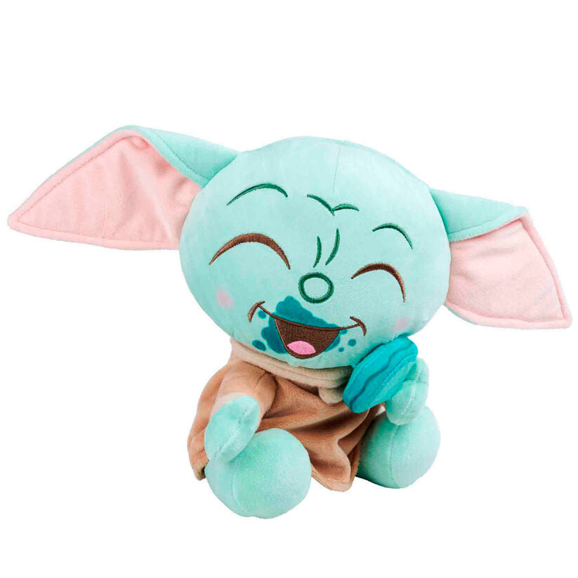 Peluche Grogu Macaroon de Star Wars con macaron turquesa