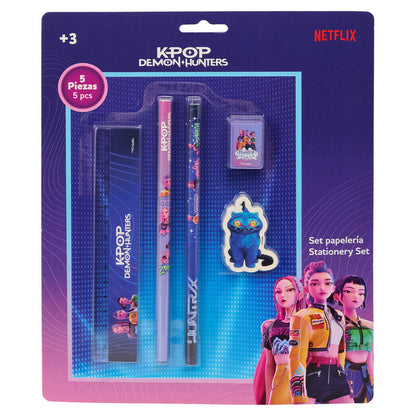 Set de escritura SAFTA KPop Demon Hunters de 5 piezas