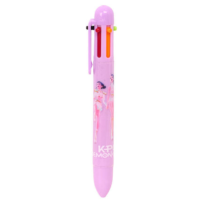 Set de diario rosa con candado y bolígrafo de 10 colores Kpop Demon Hunters - 2