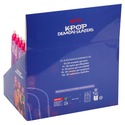 Expositor SAFTA con 36 bolígrafos borrables KPop Demon Hunters - 2