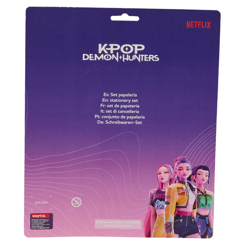 Set de escritura SAFTA KPop Demon Hunters de 5 piezas - 2