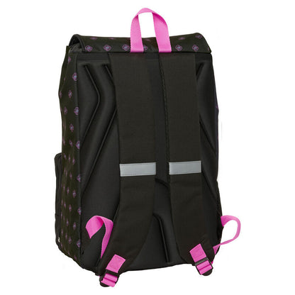 Mochila SAFTA Kpop Demon Hunters negra y rosa de 41 cm - 2