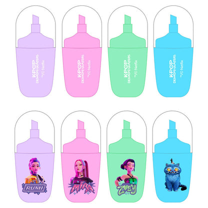 Set de 4 rotuladores fluorescentes Kpop Demon Hunters SAFTA - 3