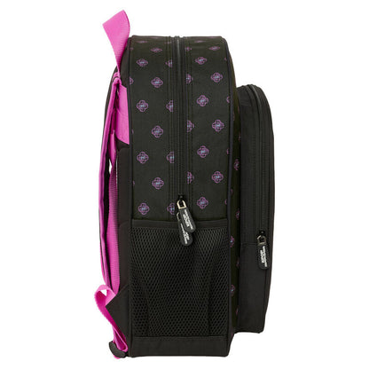 Mochila negra Kpop Demon Hunters SAFTA con estampado frontal - 3