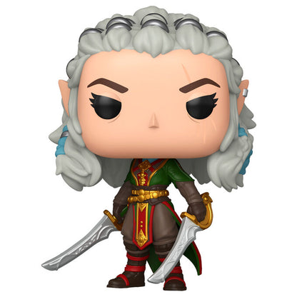 Figura Funko POP! de Jaheira de Baldur's Gate 3 con dos espadas