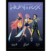 Cuadro enmarcado HUNTR/X de KPop Demon Hunters con tres guerreras