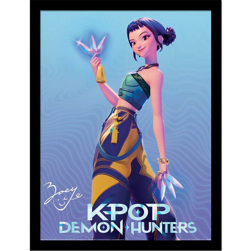 Cuadro enmarcado de Zoey de KPop Demon Hunters