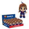 Peluche Chica FC Barcelona de 12 cm con equipación azulgrana