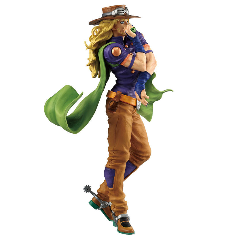 Figura Ichibansho de Gyro Zeppeli de Steel Ball Run con sombrero y capa verde - 3