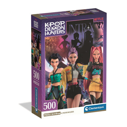 Caja del puzzle Clementoni Kpop Demon Hunters de 500 piezas