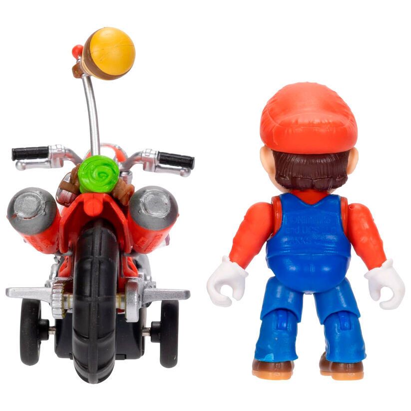Figura de Mario con vehículo rojo de retroceso - 4