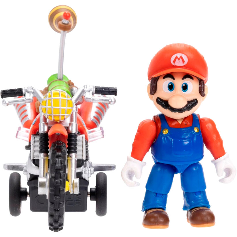 Figura de Mario con vehículo rojo de retroceso - 3
