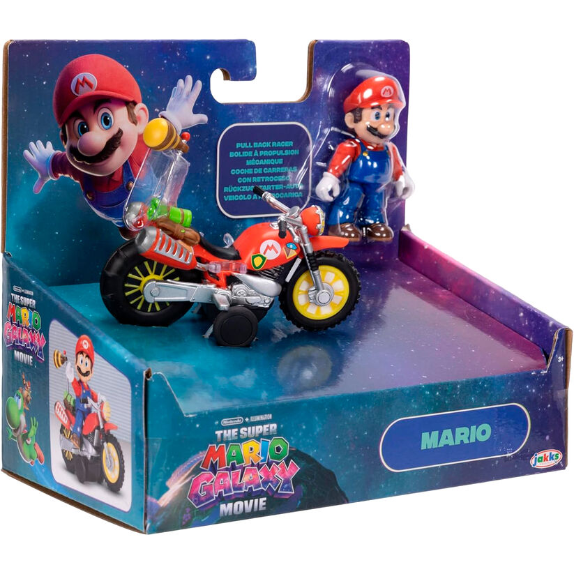 Figura de Mario con vehículo rojo de retroceso - 7