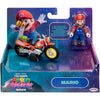 Figura de Mario con vehículo rojo de retroceso