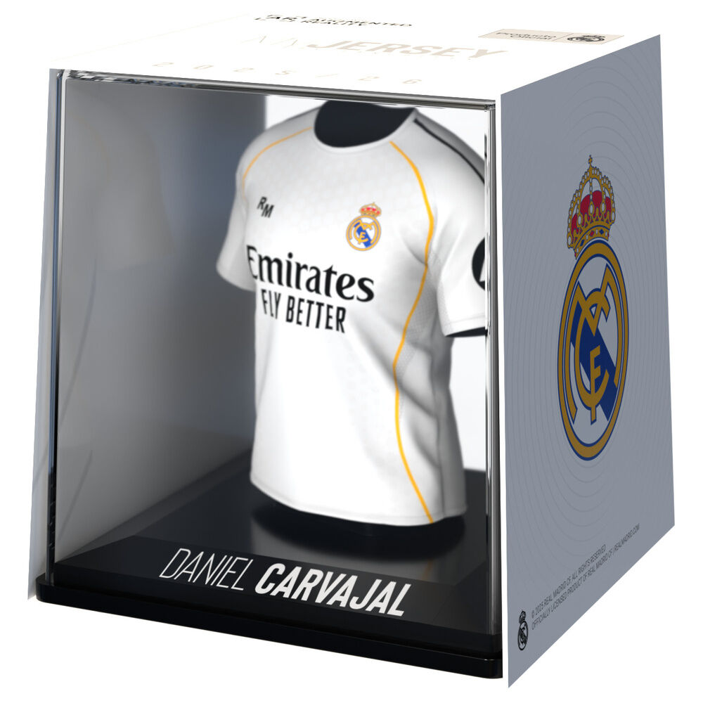 Figura mini camiseta de Daniel Carvajal del Real Madrid en estuche