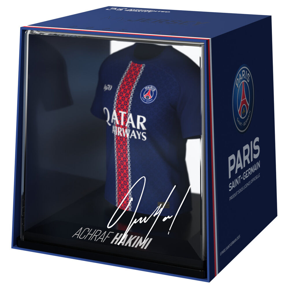 Figura mini camiseta de Achraf Hakimi del PSG en estuche