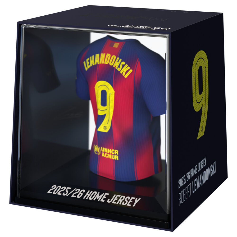 Figura mini de la camiseta de Lewandowski del FC Barcelona en estuche - 2