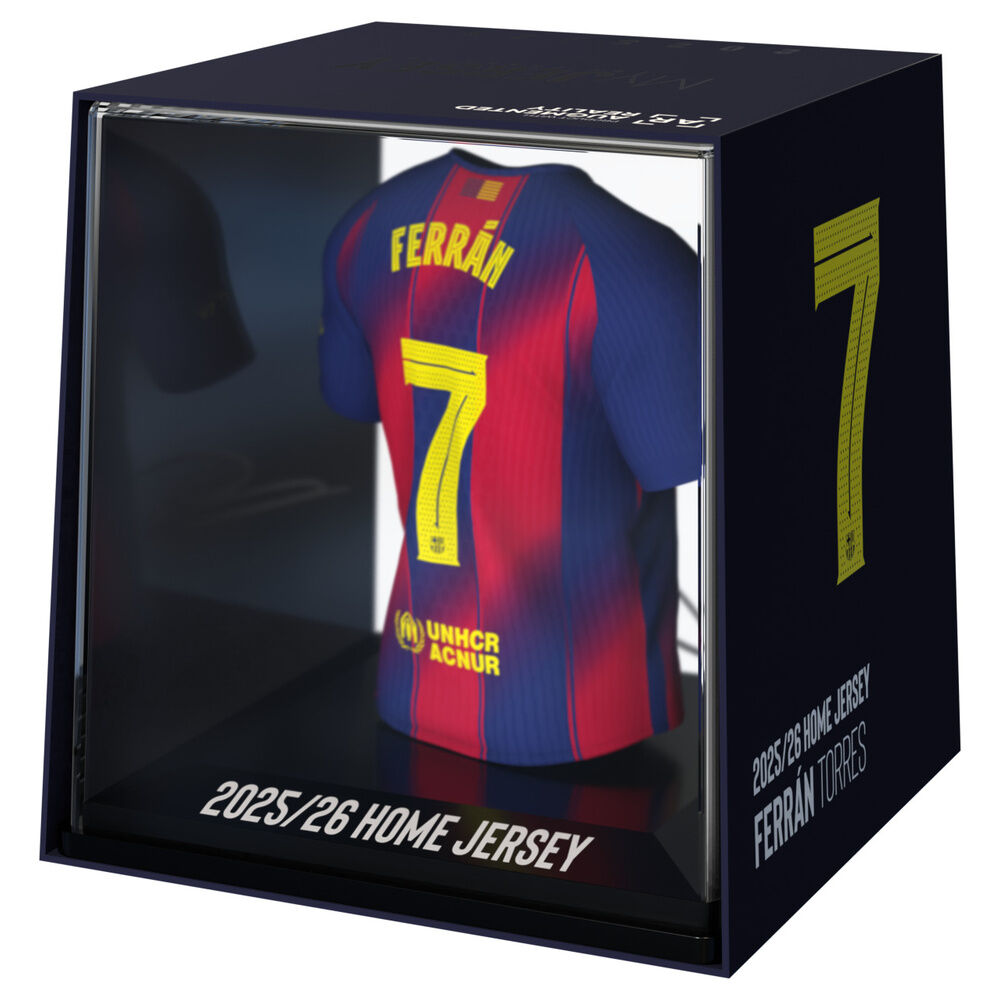 Figura mini camiseta de Ferran Torres del FC Barcelona con estuche - 2