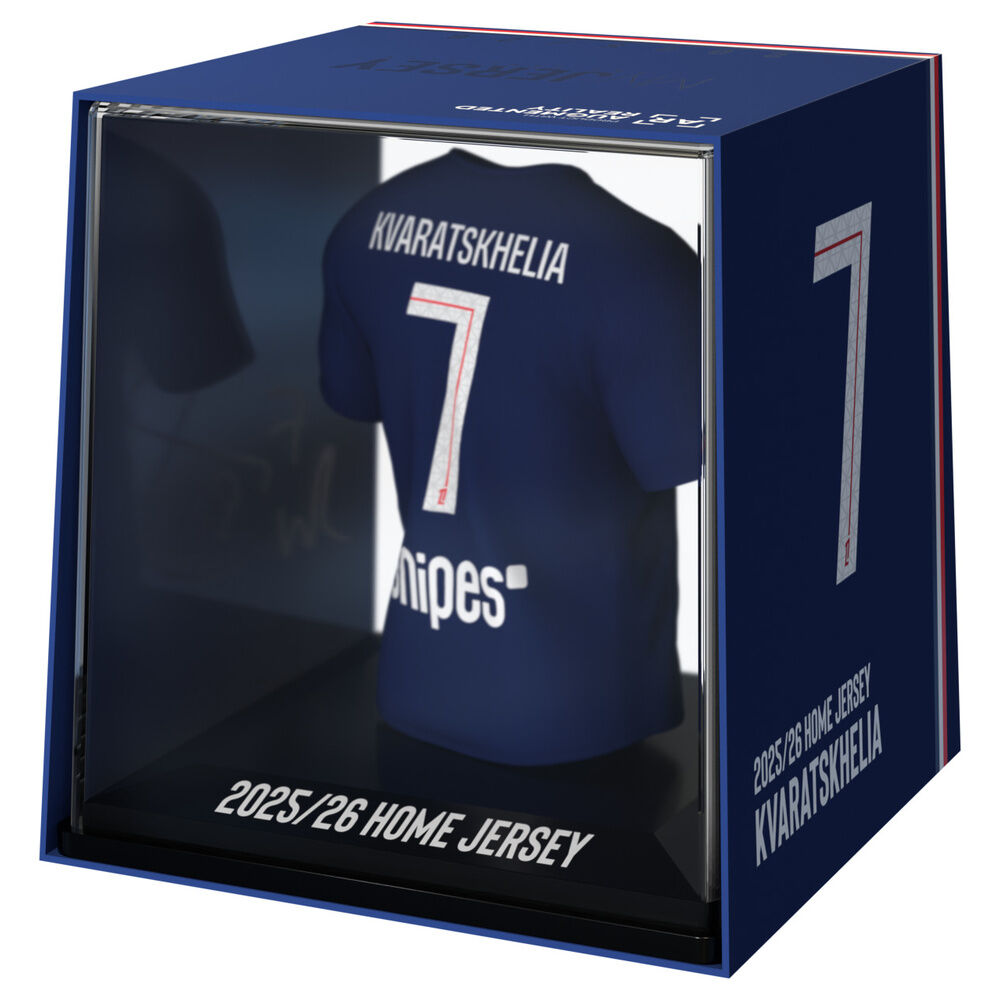 Figura mini camiseta de Kvaratskhelia del PSG en estuche - 2