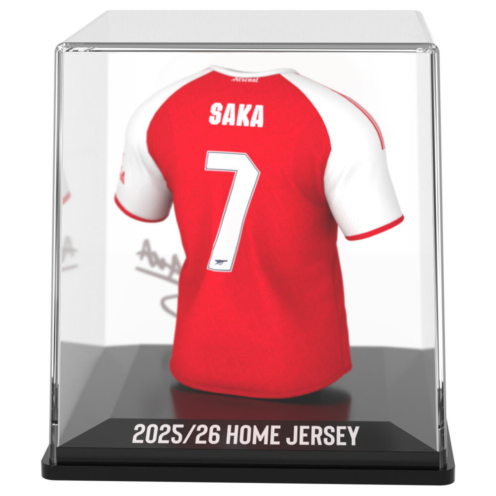 Figura mini camiseta de Bukayo Saka del Arsenal en estuche rojo - 3