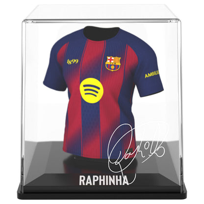 Figura mini de la camiseta de Raphinha del FC Barcelona en estuche - 3
