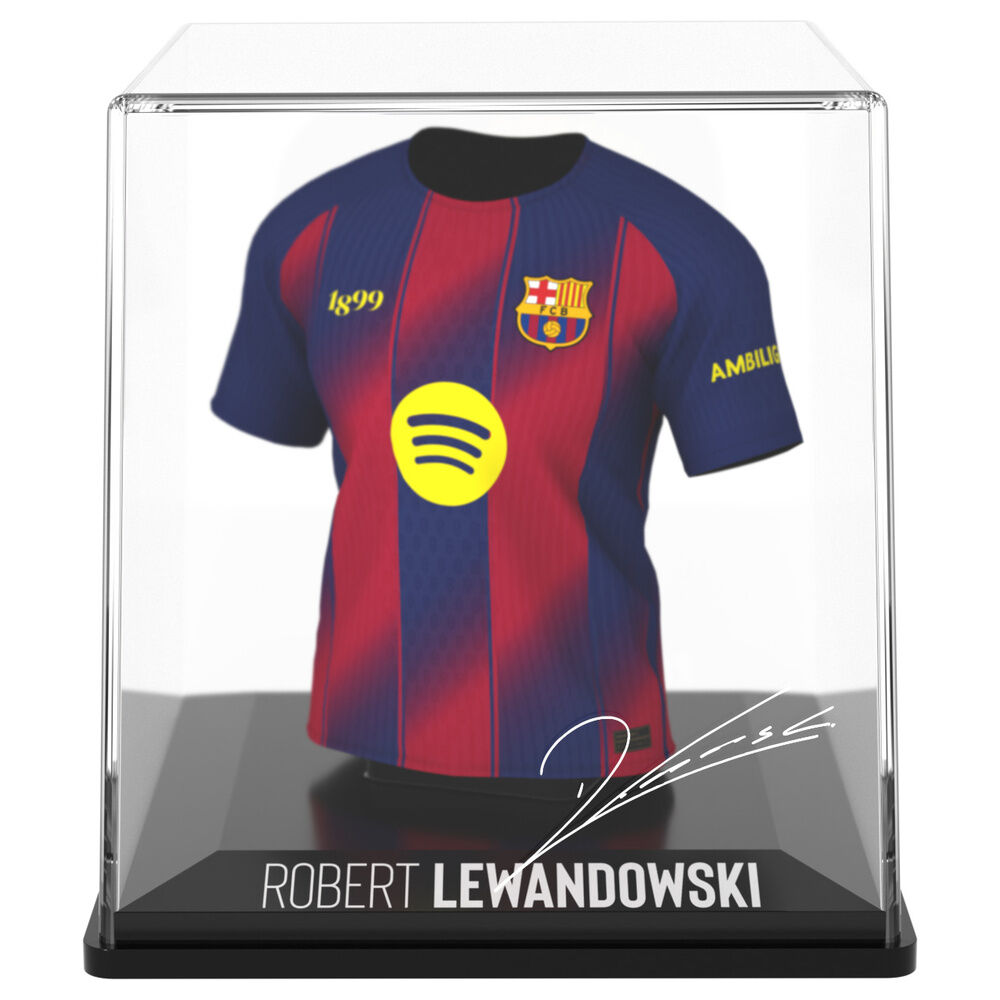 Figura mini de la camiseta de Lewandowski del FC Barcelona en estuche - 3