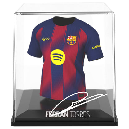 Figura mini camiseta de Ferran Torres del FC Barcelona con estuche - 3