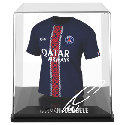 Figura mini camiseta de Ousmane Dembélé del PSG en estuche - 3
